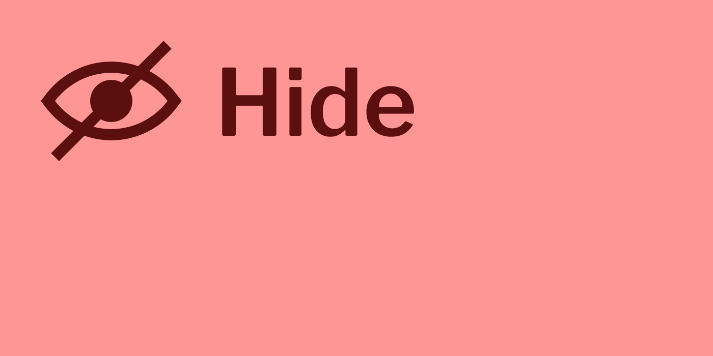 Zoom- Hide Floating Toolbar